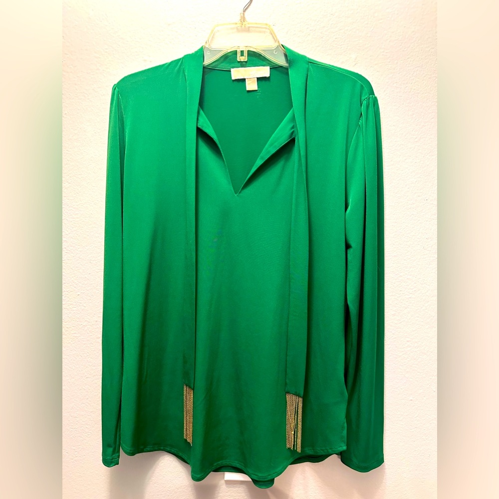 Green Michael Kors Blouse!